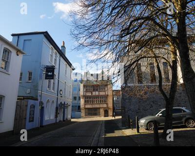 Das Kaufmannshaus, St. Andrew's Street, Plymouth, Devon. Stockfoto