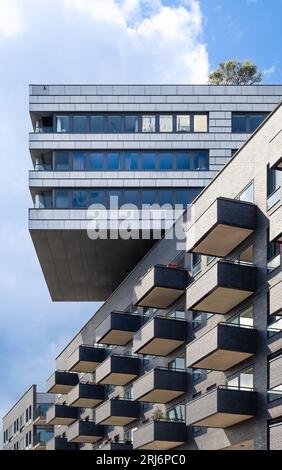 Amsterdam, Niederlande - Le Grande Cour Housing and Comercial Development von MVSA Architecten, de Architekten Cie, Heren 5 architecten Stockfoto