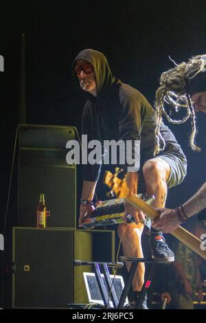 Camp Bestival, Weston Park, Shropshire, Großbritannien. August 2023. Tritt auf einem der beliebtesten und erfolgreichsten Familienmusikfestivals Großbritanniens auf. Verdienst: Julian Kemp/Alamy Stockfoto