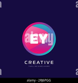 Ursprüngliches Logo mit farbenfrohem Vorlagenvektor. Stock Vektor