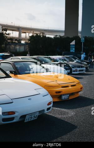 Nissan 240SX in Daikoku. Stockfoto