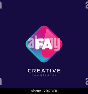 Ursprüngliches Logo mit farbenfrohem Vorlagenvektor. Stock Vektor