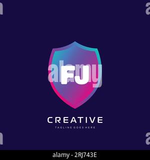 Ursprüngliches Logo mit farbenfrohem Vorlagenvektor. Stock Vektor