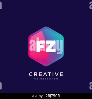 Ursprüngliches Logo mit farbenfrohem Vorlagenvektor. Stock Vektor