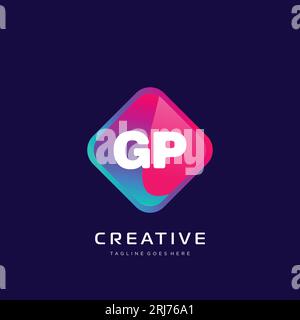 Ursprüngliches Logo mit farbenfrohem Vorlagenvektor. Stock Vektor