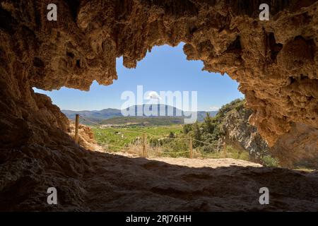 Cueva de la Garita in Chera (Valencia - Spanien) Stockfoto