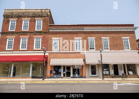 York South Carolina, außen, Vordereingänge des Gebäudes, Geschäft Geschäft Geschäft Händler Markt Markt, Verkauf Kauf, Shopping Shopper Economy, Stockfoto