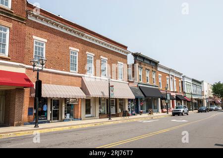 York South Carolina, außen, Vordereingänge des Gebäudes, Geschäft Geschäft Geschäft Händler Markt Markt, Verkauf Kauf, Shopping Shopper Economy, Stockfoto