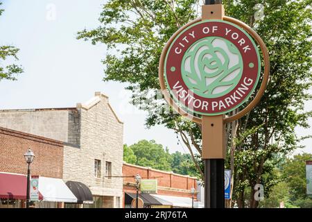 York South Carolina, außen, Vordereingänge des Gebäudes, Geschäft Geschäft Geschäft Händler Markt Markt, Verkauf Kauf, Shopping Shopper Economy, Stockfoto