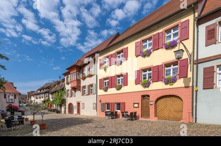 Altstadt von Vogtsburg-Burkheim, Kaiserstuhl, Baden-Württemberg, Deutschland, Europa Stockfoto