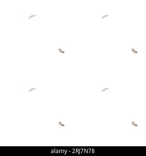 Nahtloses abstraktes Muster mit Vogelfedern Stockfoto