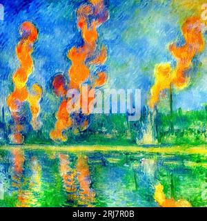 Abstrakter Feuerhintergrund abstrakter Kunsthintergrund Stockfoto