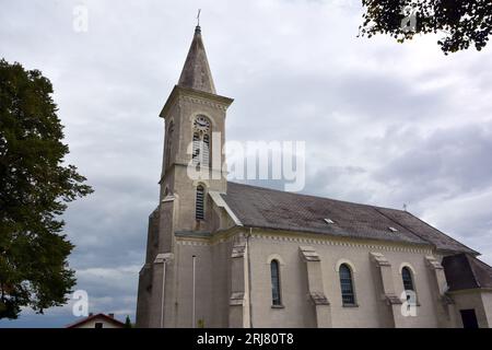 Pfarrkirche, Pfarrkirche, Markt Sankt Martin, Sopronszentmárton, Landsee, Lánzsér, Burgenland, Österreich, Europa Stockfoto