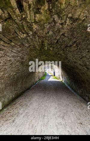 Italien Veneto Mel - Via Karèra (alte Fahrbahn) Stockfoto