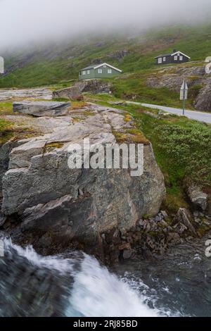 Aussichtsplattform, Trollstigen, Andalsnes, More og Romsdal County, Norwegen, Skandinavien Stockfoto