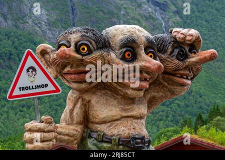 Trollstigen Campground, Andalsnes, More og Romsdal County, Norwegen, Skandinavien Stockfoto