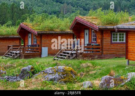 Trollstigen Campground, Andalsnes, More og Romsdal County, Norwegen, Skandinavien Stockfoto