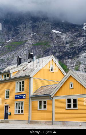 Trollsveggan Station, Andalsnes, More og Romsdal County, Norwegen, Skandinavien Stockfoto