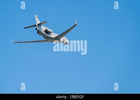 Dassault Falcon 7X Transportflugzeug der ungarischen Luftwaffe der ungarischen Staatsfeier am 20.08.2023 Stockfoto