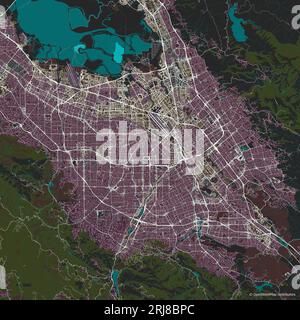 Vector Stadtplan von San Jose, Kalifornien, USA Stock Vektor