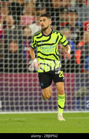 Selhurst Park, Selhurst, London, Großbritannien. August 2023. Premier League Football, Crystal Palace versus Arsenal; Jorginho of Arsenal Credit: Action Plus Sports/Alamy Live News Stockfoto