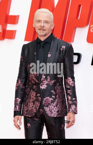 London, Großbritannien. 22. Juni 2023. Simon Pegg nimmt am Odeon Luxe Leicester Square in London an der Mission: Impossible - Dead Reckoning Teil 1 Teil. Credit: S.A.M./Alamy Live News Stockfoto