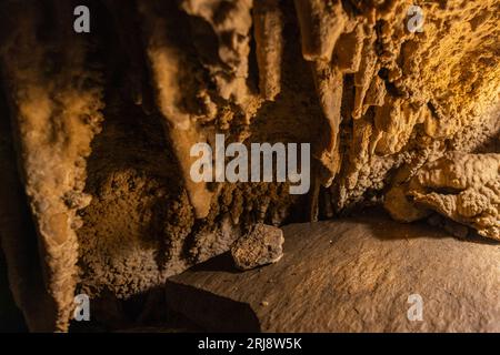 Felsformationen in den Lehman Caves im Great Basin National Park, Nevada Stockfoto