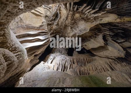 Felsformationen in den Lehman Caves im Great Basin National Park, Nevada Stockfoto