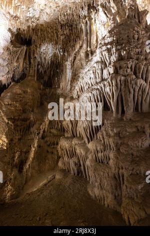 Felsformationen in den Lehman Caves im Great Basin National Park, Nevada Stockfoto