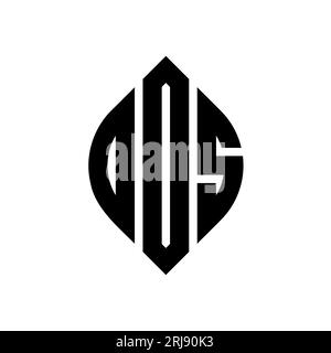 DDS-Logo mit kreisförmigem Buchstaben und Ellipsenform. DDS-Ellipsenbuchstaben im typografischen Stil. Die drei Initialen bilden ein kreisförmiges Logo. DDS-CI Stock Vektor