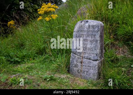 Gedenkstein in Holy Rude Kirkyard zum Gedenken an die Schlachten des Anglo-Burenkrieges (oder Südafrikanischer Krieg) (1899–1902) Stockfoto