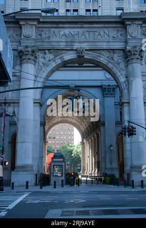 Der Archway an der 1 Centre Street Lower Manhattan New York City 2009 Stockfoto