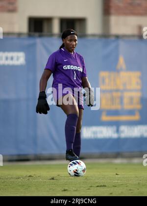 17. August 2023: Georgia Bulldogs Torhüter Jordan Brown #1 bei einem Spiel zwischen den Georgia Bulldogs und den UCLA Bruins im Wallis Annenberg Stadium in Los Angeles, CA, Michael Sullivan/CSM Stockfoto