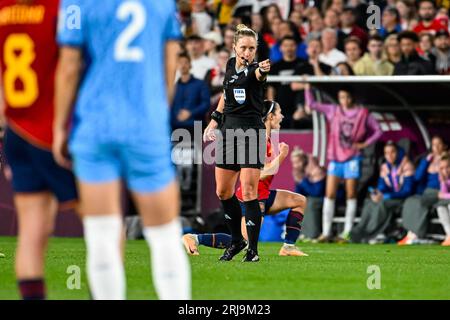 Sydney, NSW, Australien, Elfmeter für Spanien FIFA Frauen-Weltmeisterschaft 2023 Finale Spanien gegen England im Stadion Australien (Accor Stadium) 20. August 2023, Sydney, Australien. (Keith McInnes/SPP) Credit: SPP Sport Press Photo. Alamy Live News Stockfoto