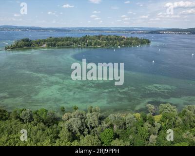 Blick auf den Konstanze lak und Mainau Stockfoto