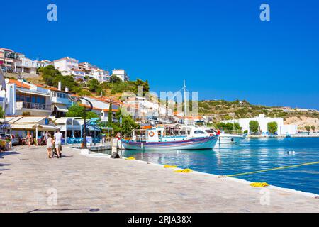 Malerische Pythagorion auf der Insel Samos, Griechenland. Stockfoto