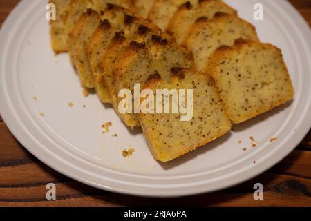 Earl Grey Pound Cake. Köstliches Dessert. Stockfoto