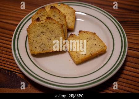 Earl Grey Pound Cake. Köstliches Dessert. Stockfoto