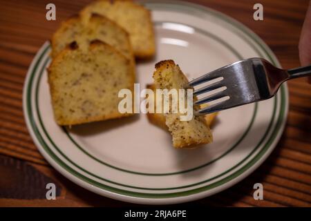 Earl Grey Pound Cake. Köstliches Dessert. Stockfoto