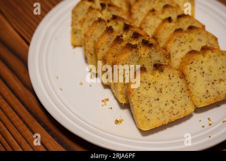 Earl Grey Pound Cake. Köstliches Dessert. Stockfoto