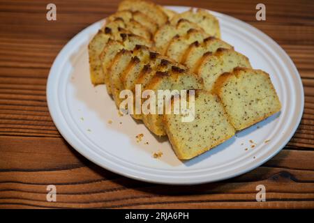 Earl Grey Pound Cake. Köstliches Dessert. Stockfoto