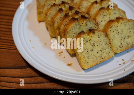 Earl Grey Pound Cake. Köstliches Dessert. Stockfoto