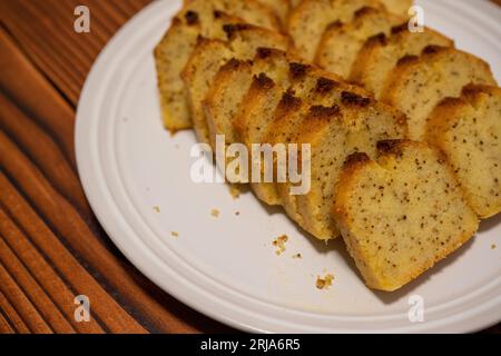 Earl Grey Pound Cake. Köstliches Dessert. Stockfoto