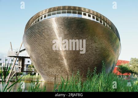 Universum Bremen in Bremen. Universum Science Center, interaktives Wissenschaftsmuseum in der Stadt. Stockfoto