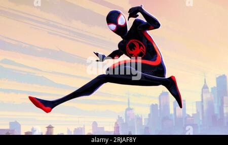 SPIDER-MAN: ACROSS THE SPIDER-VERSE 2023 Sony Pictures veröffentlicht Film mit Stockfoto