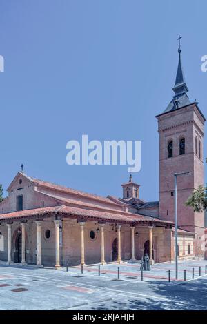 Co-Kathedrale Santa María, Kirche der christlich-katholischen Religion von Guadalajara, Castilla la Mancha, Spanien, Europa. Stockfoto