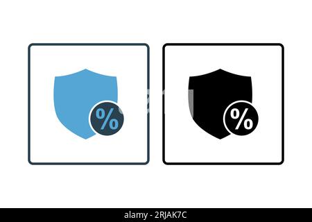 Symbol Für Sicheres Entleihen. Symbol für Kredit und Darlehen. Geeignet für Website-Design, App, Benutzeroberflächen, druckbar usw. Durchgehender Symbolstil. Einfacher Vektor DE Stock Vektor