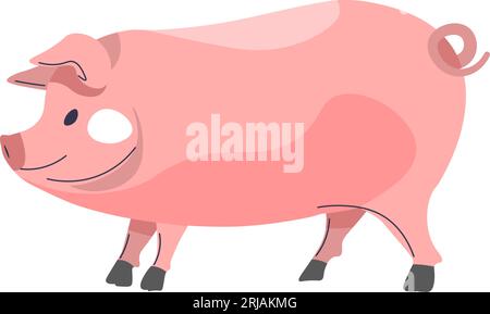 Schweinefleisch Nutztiere, Landwirtschaft Landwirtschaft Stock Vektor