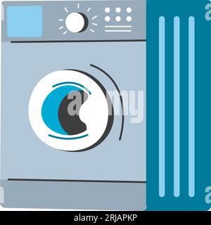 Waschmaschine, Elektrogeräte für zu Hause Stock Vektor
