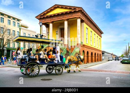 Market Hall, French Quarter Charleston, South Carolina, Vereinigte Staaten von Amerika Stockfoto